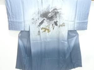 アンティーク　十二支模様男物長襦袢